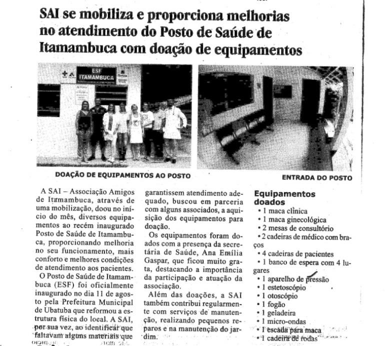 Matéria publicada no Jornal A Cidade, dia 29 de novembro Operação Pente Fino - Loteamento e Praia Limpeza Loteamento Itamambuca Operação Pente Fino - Sacos de 100 L Dezembro 2014 Nº 11 Ano Mês Pente