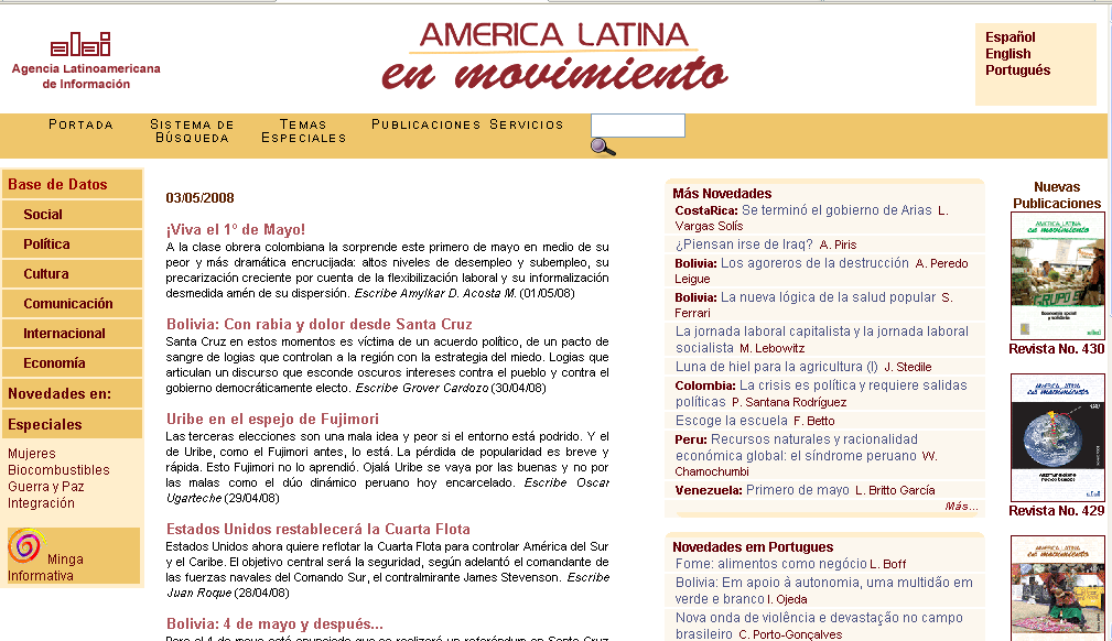 Agências de Notícias para a América Latina ALAI