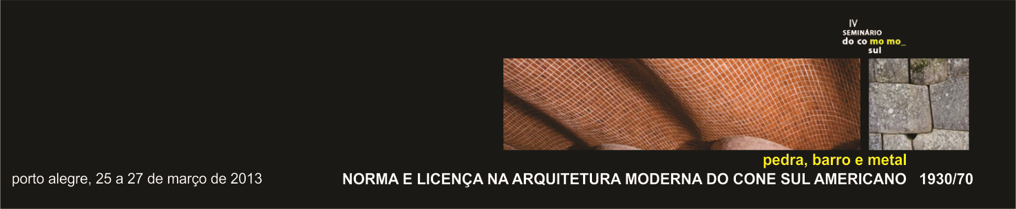 A tenda moderna: o uso da pedra e do metal numa obra de exceção Maria Luiza Adams Sanvitto Formação: Graduação em Arquitetura e Urbanismo UFRGS e Doutorado em Arquitetura PROPAR/UFRGS