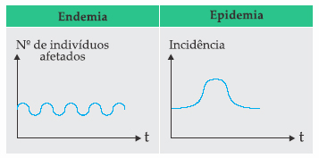 Variações regulares ou endêmicas: são observadas em doenças com esperada regularidade. Variações irregulares ou epidêmicas: quando a frequência da doença ultrapassa os limites esperados endêmicos.