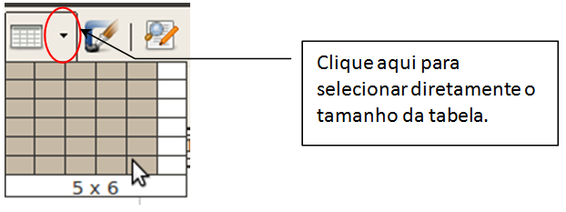 Tabelas>Inserir>Tabela Autoformatar Barras flutuante Tabela Figura 10.