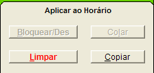 A agenda (tela verde) (cont.) Após selecionar um horário, o conjunto de botões acima ficarão habilitados para uso.