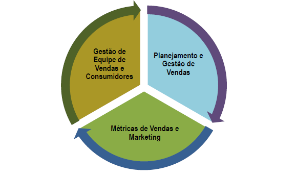 Cada módulo é autocontido, ou seja, ao seu término os alunos deverão realizar um trabalho em grupo que aborde um dos temas tratados nas 6 disciplinas.