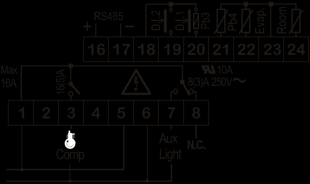 dixel 8.9 DEGELO EM FERIADOS (i2f = HDF) SÓ MODELOS COM RTC 1592020600 Esta função habilita as configurações de degelo em feriados. 8.10 FUNÇÃO LIGAR E DESLIGAR (i2f = onf) Para ligar e desligar o aparelho.