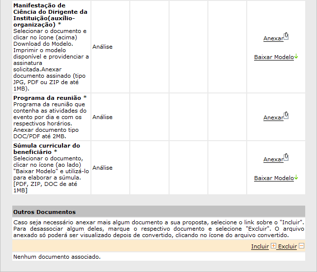 Documentos A aba de Documentos pode ser vista na figura abaixo: