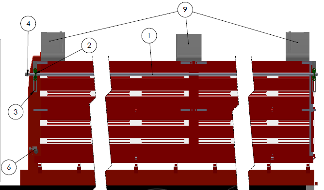 A partir de então foi feito um desenho detalhado especificando o funcionamento do equipamento