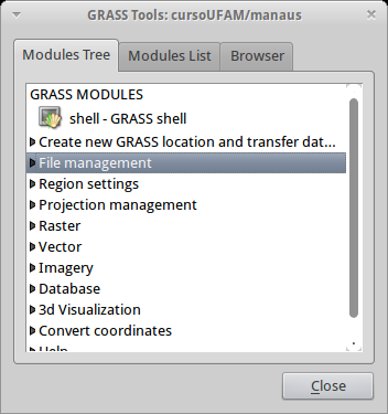 13 - O QGIS como interface gráfica alternativa 111 Figura 13.2. Mapas raster e vetorial exibidos no QGIS.