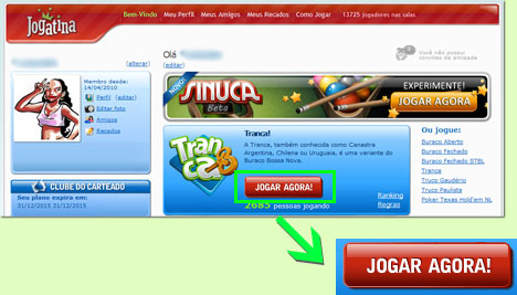 COMO JOGAR TRANCA ONLINE Link: http://www.jogatina.com/como-jogar-tranca.html Como começo a jogar tranca? Para começar a jogar tranca online clique em "JOGAR AGORA!