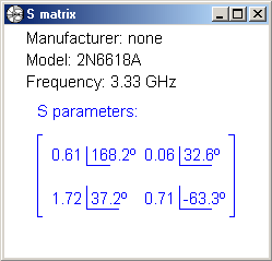 FIG.20- Região de estabilidade do amplificador na frequência de 3,21 GHz.