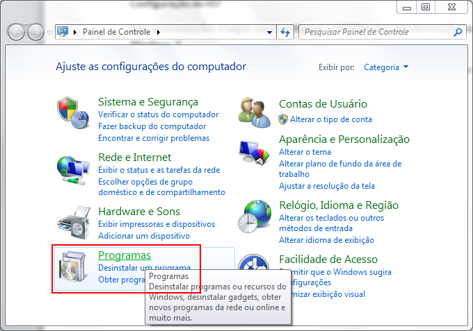 1 Configurãçã o do IIS7 Siga as orientações a seguir para configurar o IIS7 (Serviço de informações da Internet) no Windows 7 (32 bits): 1.