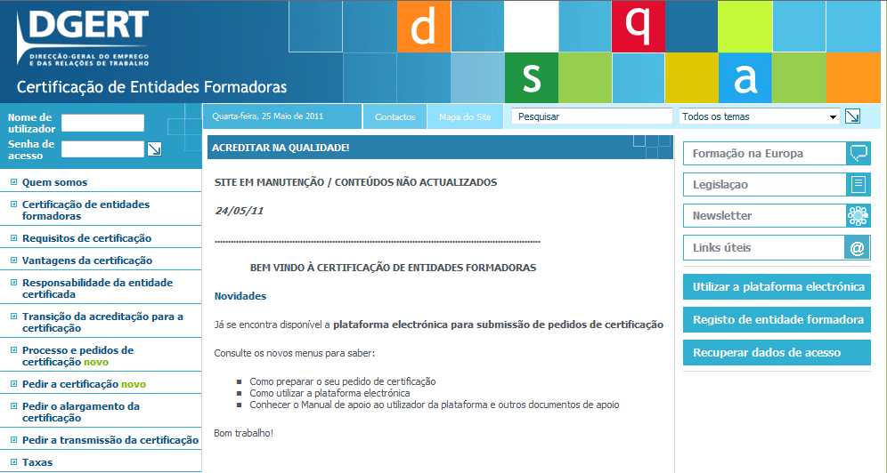 O NOVO SISTEMA DE CERTIFICAÇÃO - PLATAFORMA