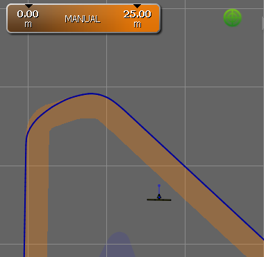 Camadas do mapa - Qualidade do GPS Selecione os números para configurar o intervalo do gradiente de cores no modo Manual Clique no centro da legenda para alternar entre os modos Manual e Automático.