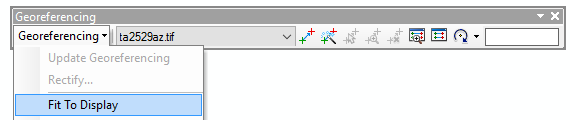 Primeiramente, devemos habilitar a barra de ferramentas georeferencing. Esta barra contém os comandos para posicionar e georreferenciar os arquivos. 27.