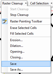 24. Na barra de ferramentas ArcScan, no dropdown Cell Selection, clique na opção Select Connected Cells. 25.