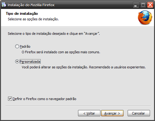 Após o procedimento, o software já está pronto para ser utilizado: Instalação do navegador Mozilla Firefox.