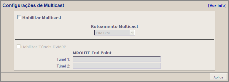 8.1.3 Configurações de Multicast Multicast - Triple Play: O triple play é a união de dados, voz e vídeo na Internet.