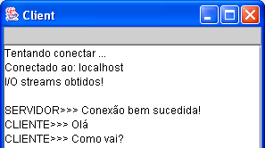 Client.java 1 // Fig. 18.5: Client.java 2 // Cliente que lê e envia informação do/ao servidor. 3 import java.io.*; 4 import java.net.*; 5 import java.awt.*; 6 import java.awt.event.*; 7 import javax.