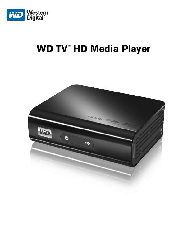 Você vai encontrar as respostas a todas suas perguntas sobre a WESTERN DIGITAL TV HD MEDA PLAYER no manual do usuário