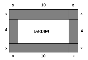 a) (x 3 + y) 2 = b) (2a 3) 2 = c) (2x + 3y)(2x 3y) = d) ( 3e) 2 = e) (5 + z 2 ) 2 = f) (x 3 3y 2 )(x 3 3y 2 ) = g) (2f 3g) 2 = 8)Ao redor do jardim da casa de Carlos, vai ser construída uma calçada