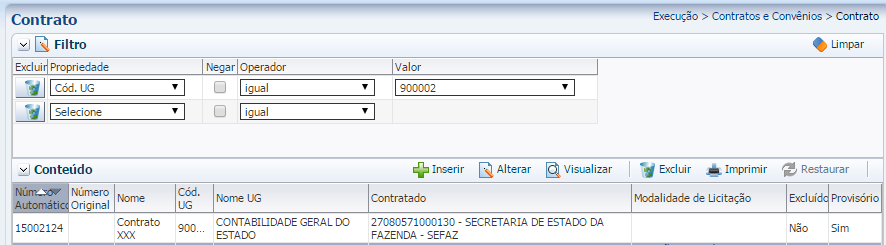 13. Os demais campos do cadastro do contrato deverão ser preenchidos assim que ocorrer a celebração do instrumento contratual.