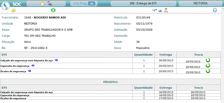 FICHA DE ENTREGA DE E.P.