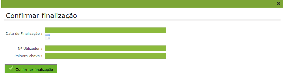 respetiva justificação. Data de Início do Aditamento Deve introduzir a data de início do aditamento correspondente.