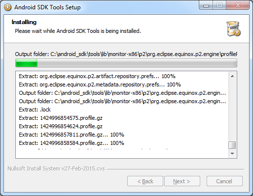 Instalação do Android SDK Clique no botão Install para iniciarmos a