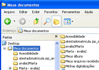 Objetiva Conhecimentos em Informática 21 a 30 21. A figura abaixo mostra um trecho de uma janela do Windows Explorer (gerenciador de arquivos e pastas do Windows XP Professional Versão 5.