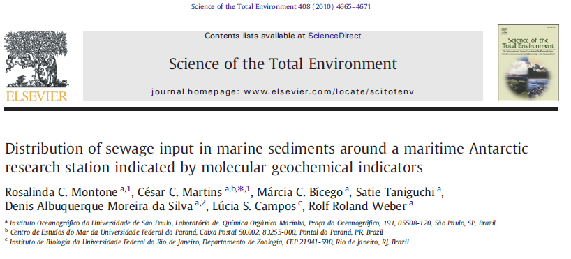 Os esteróis fecais são marcadores geoquímicos de