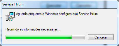 Tela 1.2-2.1 Serviço Biometria - Executar o arquivo InstallServiceHilum.msi autorização para iniciar a instalação Tela 1.2-2.2 Serviço Biometria - Executar o arquivo InstallServiceHilum.