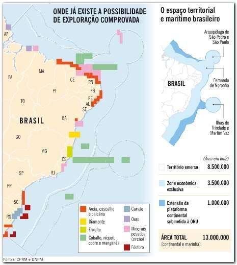 A AMAZÔNIA AZUL Minerais Ouro de Viseu Bioclásticos Nódulo de Manganês