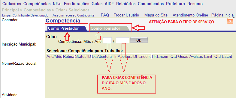 12.2. SELEÇÃO DE COMPETÊNCIAS As Prefeituras costumam permitir até um