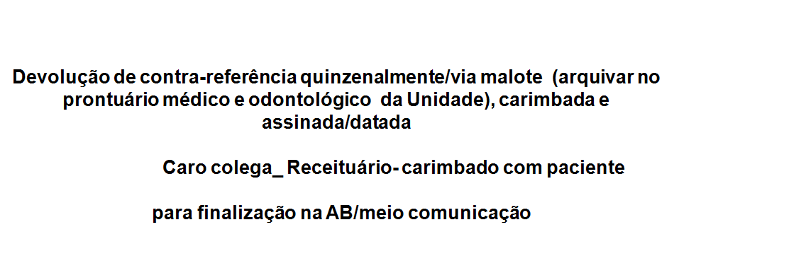 COORDENAÇÃO DE SAÚDE BUCAL ESPECIALIZADA