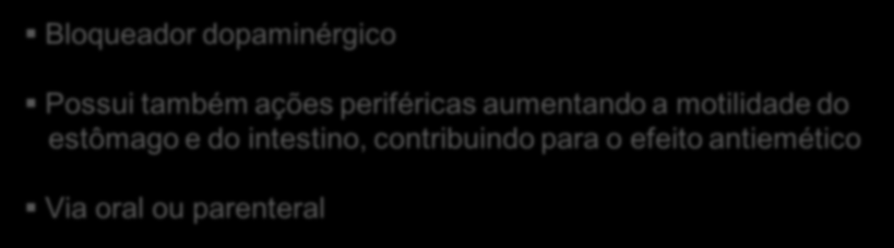 FÁRMACOS PARA TRATAR DOENÇAS GASTROESOFÁGICAS FÁRMACOS QUE ATUAM NA MOTILIDADE