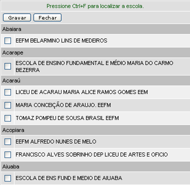 Nela o usuário tem as opções de critério que devem ser pontuados ao indicador e os campos Justificativa (de preenchimento obrigatório) e Demanda Potencial, sendo que para os Estados existem duas