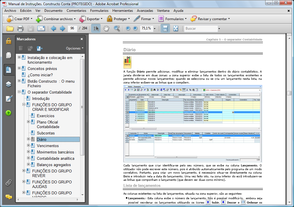 Manual de Instruções Constructo Conta O manual de instruções do programa, sistema de gestão económica e financeiro específico para empresas construtoras, explica detalhadamente todas as funções do