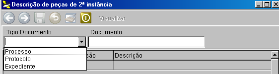 Na tela acima ( Processos Bloqueados por Usuário ), utilize também o duplo clique para verificar quais são os documentos presentes na mesa do funcionário ou quais são os documentos livres no local