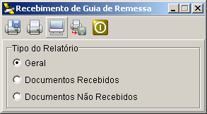 Caso exista algum documento que esteja na guia e não possa ser recebido por não ter ido fisicamente para o destino, não o selecione. Marque o check Guia Recebida e pressione Confirmar.