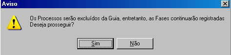 7.3. EXCLUSÃO DE GUIAS É possível a exclusão de guias enviadas, mas só é possível se a mesma não tiver sido recebida ainda no destino.