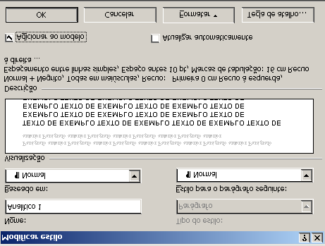 Manual para elaboração de trabalhos acadêmicos da UDESC 89 Para formatarmos o estilo ANALÍTICO 1, segue-se o seguinte procedimento: 1)