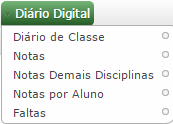Menu Diário Digital O menu DIÁRIO DIGITAL é composto pelos submenus: