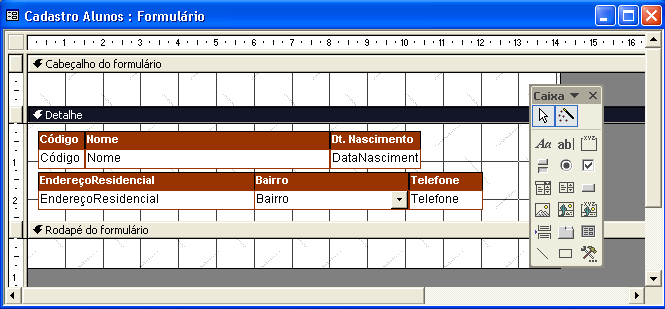 58 Selecionar objetos: Utilize para selecionar um controle, seção ou formulário. É uma ferramenta do tipo ativado/desativado com apenas um clique.