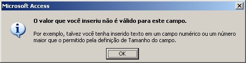 Esta será a tabela concluída exibida no modo de edição de registros.