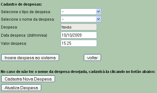 Relatório das despesas de contas fixas (Todas) Figura 56. Relatório das despesas de contas fixas (Todas) 8.