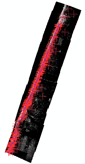 Foram gerados mosaicos compósitos de fotografias aéreas de 1980, com escala aprox. 1:30 000, e de 1958, com escala aprox.