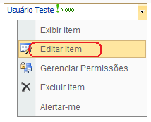 Figura 168 Para este exemplo usaremos um usuário hipotético chamado Usuário Teste. Passo 2: Ao acessar a página do link Membros, podemos visualizar os dados do novo participante no sistema.