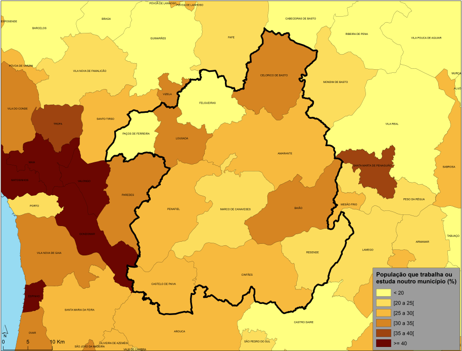 37 promoção do empreendedorismo económico. Breve caracterização das dinâmicas do emprego regional 5 Mapa 3.