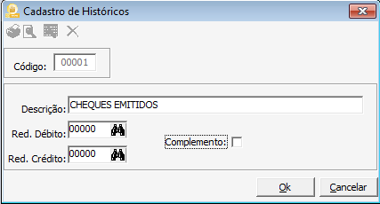 GRUPO DE HISTÓRICO DO FINANCEIRO- O cadastro do grupo tem como objetivo desmembrar as operações que estão sendo realizadas em relação ao Contas a pagar, Contas a Receber e Conta Corrente.