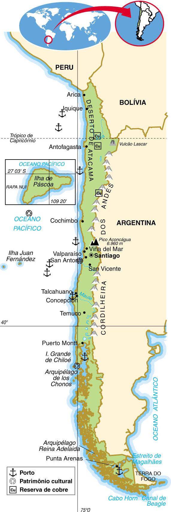 CHILE Área: 756.