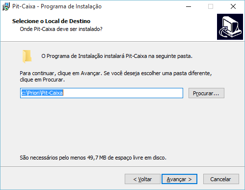 3 Ao executar o instalar pit-caixa-3.0.exe será apresentado a seguinte tela: Clique no botão Avançar para prosseguir.